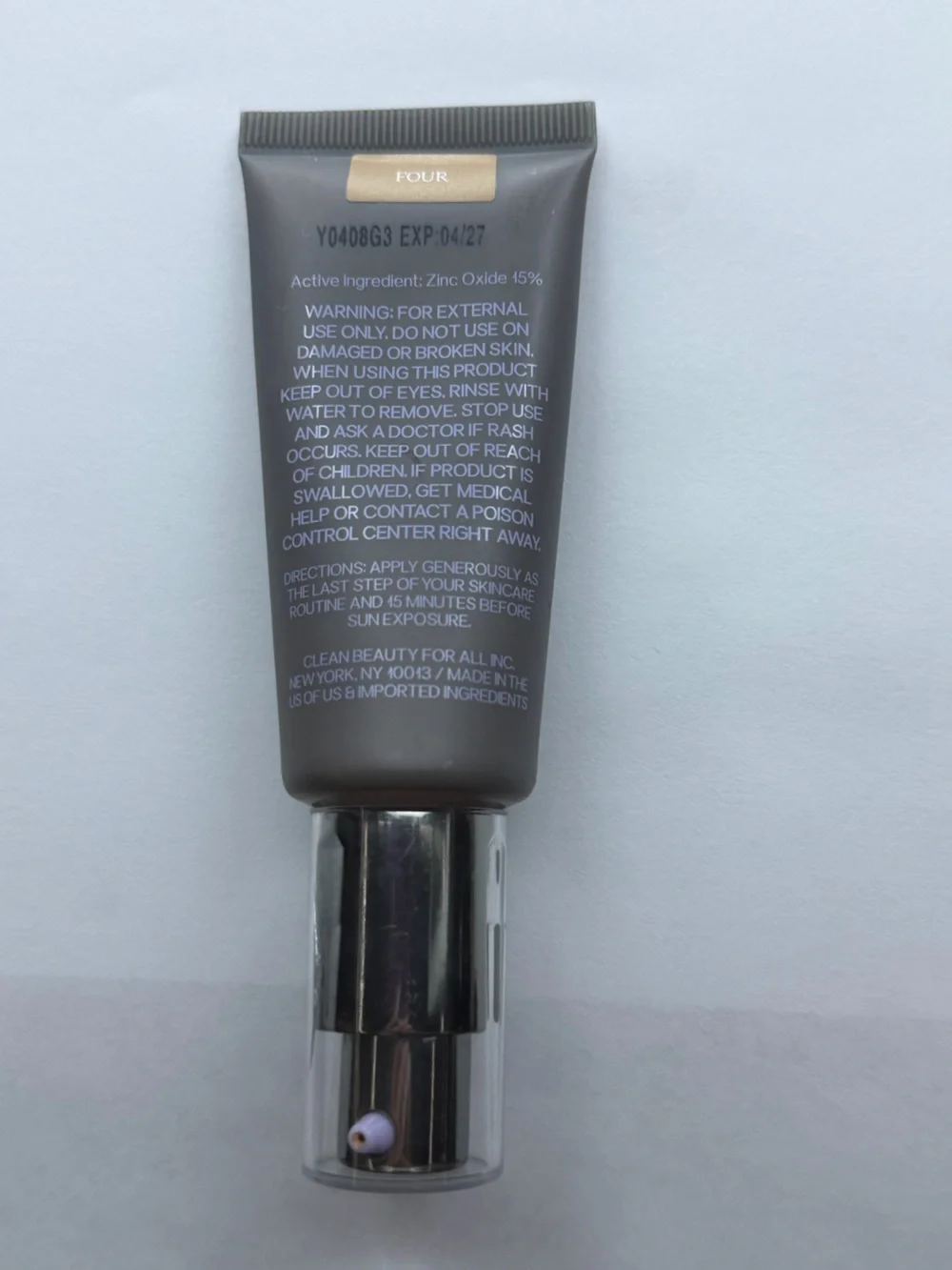 Saie Slip Tint Tinted Moisturizer SPF 35 -shade four.